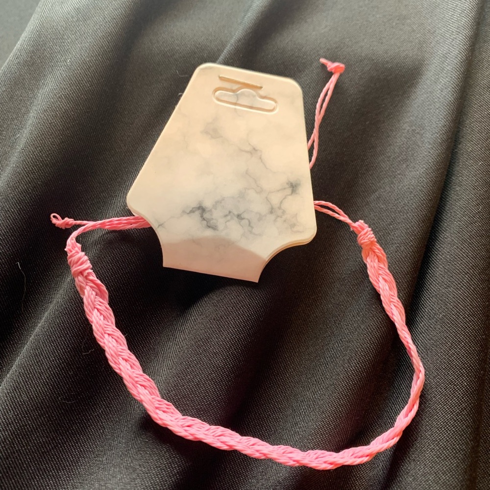 Pink Braided Bracelet
